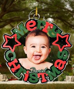 Custom Photo Christmas Miracle Family Personalized Custom Ornament