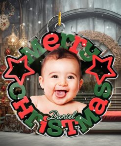 Custom Photo Christmas Miracle   Family Personalized Custom Ornament