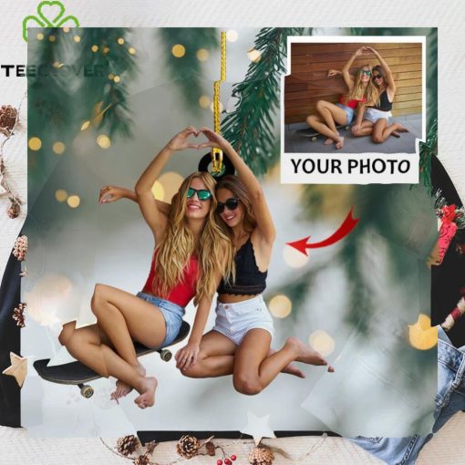 Custom Photo Friend Besties Ornament   Personalized Your Photo Ornament
