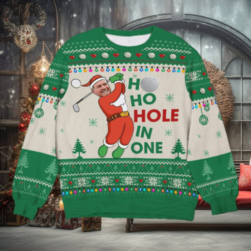 Custom Photo Gifts For Golf Player Ugly Sweater