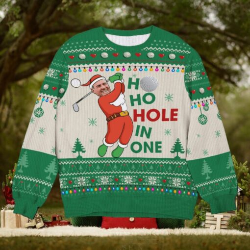 Custom Photo Gifts For Golf Player Ugly Sweater