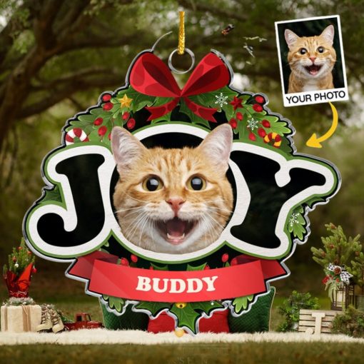 Custom Photo I’m The Naughty Dog   Dog & Cat Personalized Custom Ornament