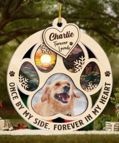 Custom Photo My Hardest Goodbye   Memorial Personalized Custom Ornament