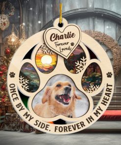 Custom Photo My Hardest Goodbye   Memorial Personalized Custom Ornament