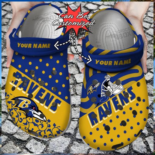 Custom Ravens Pride Crocs Clogs