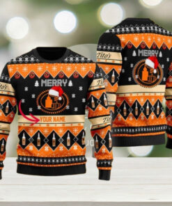Custom Tito’s Handmade Vodka Christmas Ugly Sweater, Vodka Lover Shirt