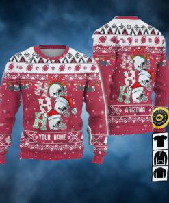 Customized Arizona Cardinals Ugly Christmas Sweater, Faux Wool Sweater, National Football League, Gifts For Fans Football Nfl, Football 3D Ugly Sweater, Merry Xmas – Prinvity