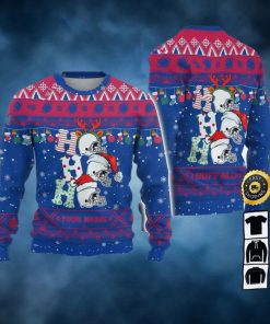 Customized Buffalo Bills Ugly Christmas Sweater, Faux Wool Sweater, National Football League, Gifts For Fans Football Nfl, Football 3D Ugly Sweater, Merry Xmas – Prinvity
