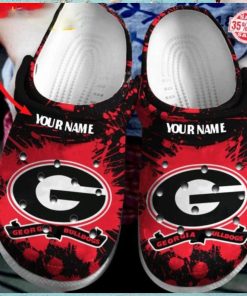 Customized Georgia Bulldogs Dog Crocs Shoes