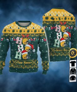 Customized Green Bay Packers Ugly Christmas Sweater, Faux Wool Sweater, National Football League, Gifts For Fans Football Nfl, Football 3D Ugly Sweater – Prinvity