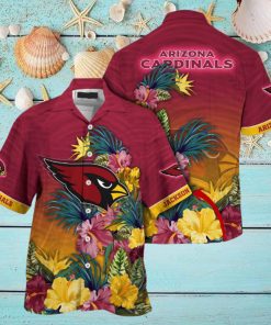Customized NFL Arizona Cardinals Hawaii Shirt Tropical Flower Aloha Shirt