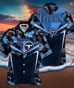 Customized NFL Tennessee Titans Hawaiian Shirt Summer Football Aloha Shirt For Fans