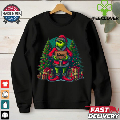 Customized Name for Christmas Grinch shirt