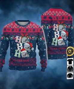 Customized New England Ugly Christmas Sweater, Faux Wool Sweater, National Football League, Gifts For Fans Football Nfl, Football 3D Ugly Sweater, Merry Xmas – Prinvity