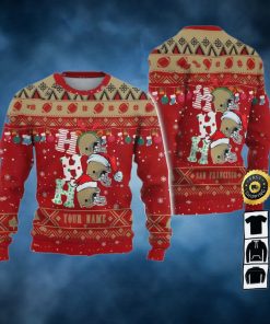 Customized San Francisco 49ers Ugly Christmas Sweater, Faux Wool Sweater, National Football League, Gifts For Fans Football Nfl, Football 3D Ugly Sweater – Prinvity