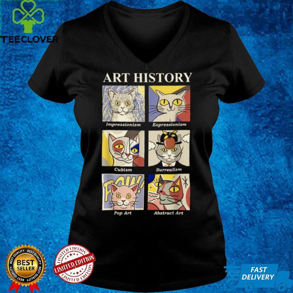 Cute Artistic Cat Cat Art History Cute Cat Painting Shirt