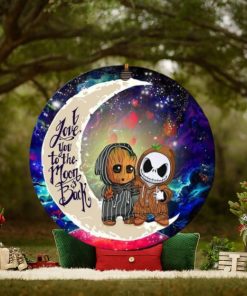 Cute Baby Groot And Jack Nightmare Before Christmas Love You To The Moon And Back Galaxy Christmas Decorations Ornament