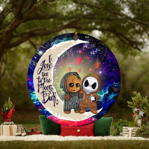 Cute Baby Groot And Jack Nightmare Before Christmas Love You To The Moon And Back Galaxy Christmas Decorations Ornament