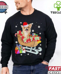Cute Chihuahua Dog Christmas Santa Hat Xmas Puppy Lover Shirt