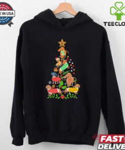 Cute Christmas Dachshund Tree Clothes Dog Lover Holiday Shirt