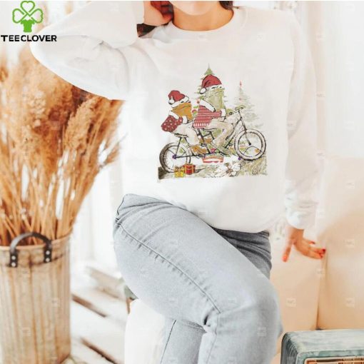 Cute Christmas Frog And Toad Love T Shirt