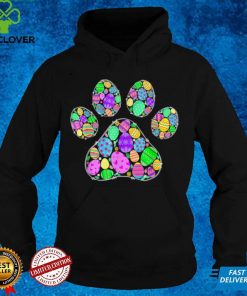 Cute Colorful Easter Eggs Dog Cat Paw Lover Happy Easter Day T Shirt B09VX22554