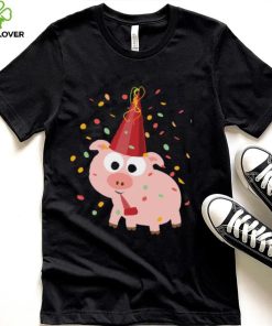 Cute Confetti Party Funny Pig Design Unisex Sweatshirt 2 Cute Confetti Party Funny Pig Design Unisex Sweatshirt
