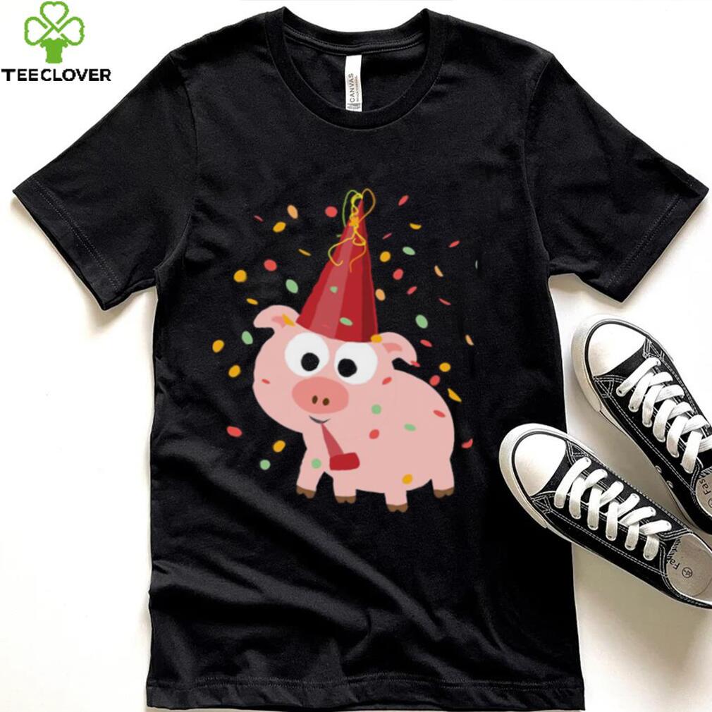 Cute Confetti Party Funny Pig Design Unisex Sweatshirt Cute Confetti Party Funny Pig Design Unisex Sweatshirt