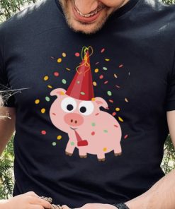 Cute Confetti Party Funny Pig Design Unisex Sweatshirt