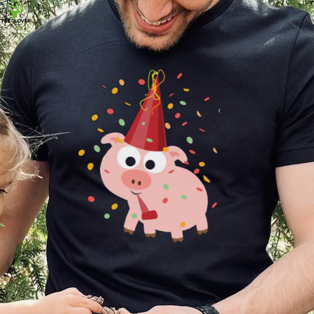 Cute Confetti Party Funny Pig Design Unisex Sweatshirt Cute Confetti Party Funny Pig Design Unisex Sweatshirt