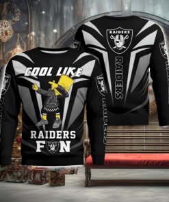 Cute Cool Like Las Vegas Raiders Fan Bart Simpson Dab Ugly Christmas Sweater