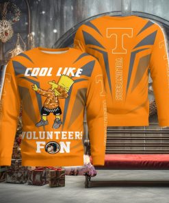 Cute Cool Like Tennessee Volunteers Fan Bart Simpson Dab Ugly Christmas Sweater