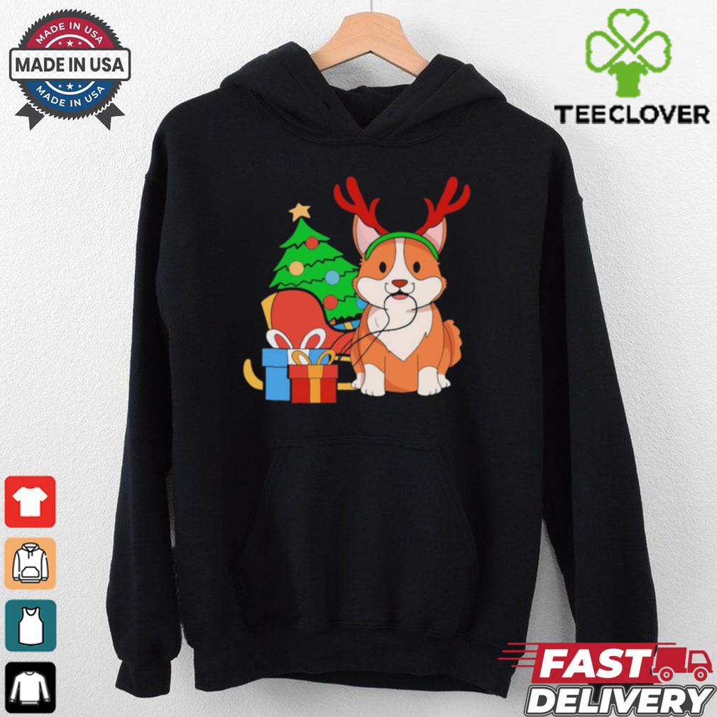 Cute Corgi Dog Santa Reindeer Christmas Shirt Cute Corgi Dog Santa Reindeer Christmas Shirt