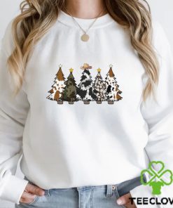 Cute Cowhide Shirt, Christmas Cow Shirt