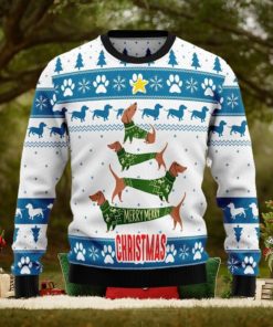 Cute Dachshund Ugly Christmas Sweater For Men And Women