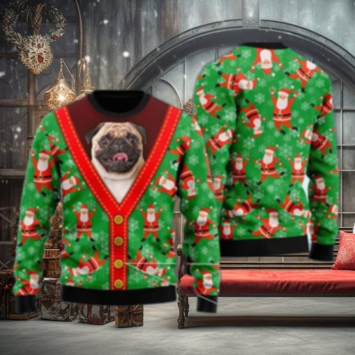 Cute Dog Ugly Christmas Sweater 3D Gift Christmas Funny