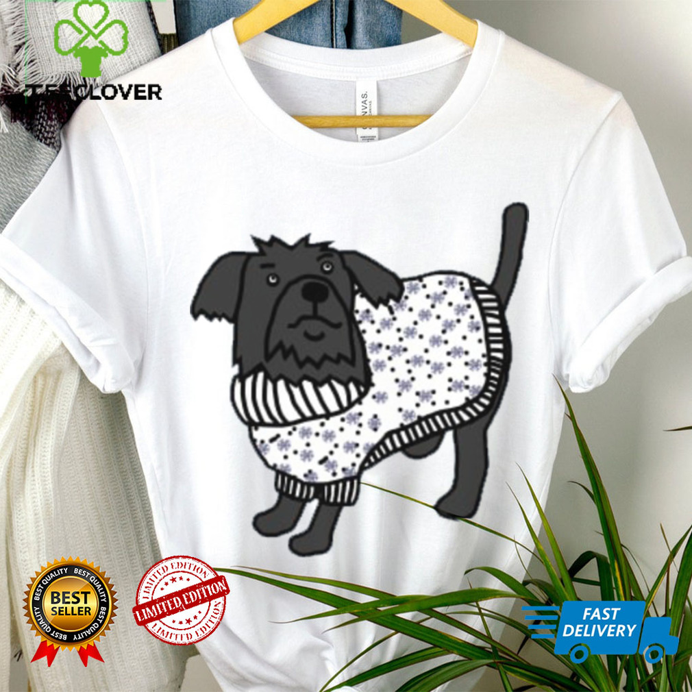 Cute Dog in Christmas Winter Snowflake T Shirt Cute Dog in Christmas Winter Snowflake T Shirt