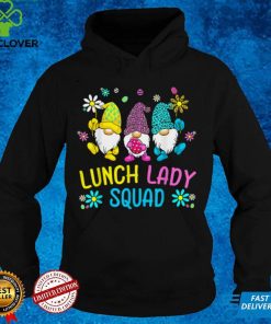 Cute Easter Day Gnome Love Lunch Lady Women Matching T Shirt B09VX853FY