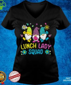 Cute Easter Day Gnome Love Lunch Lady Women Matching T Shirt B09VX853FY
