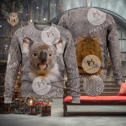 Cute Funny Koala Wild Animal Koala Bear 3D Full Print Ugly Sweater Christmas Gift Sweater