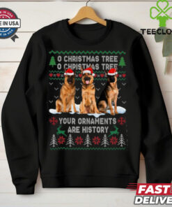 Cute German Shepherd Dog Oh Christmas Tree Xmas German Shepherd T Shirt