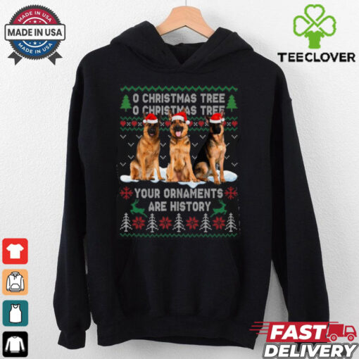 Cute German Shepherd Dog Oh Christmas Tree Xmas German Shepherd T Shirt