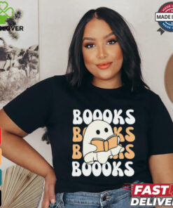 Cute Ghost Reading T Shirt