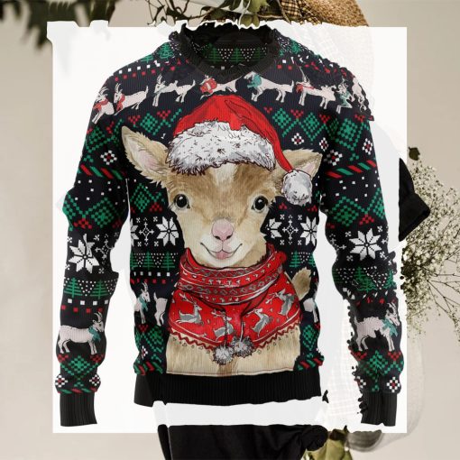 Cute Goat Christmas Graphic Sweater
