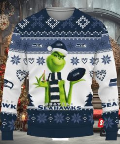 Cute Grinch Seattle Seahawks Ugly Christmas Sweaters 1 Cute Grinch Seattle Seahawks Ugly Christmas Sweaters