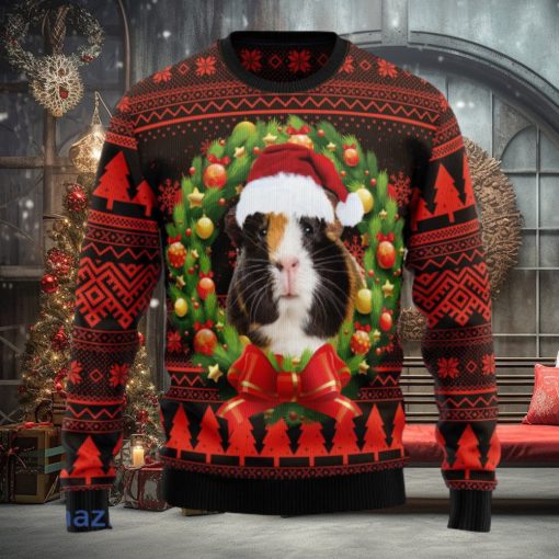 Cute Guinea Pig Xmas Christmas Ugly Sweater 3D Outfits Gift Ugly Christmas Sweater 3D