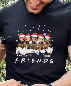 Cute Harry Potter Character With Friend’s Christmas Shirt