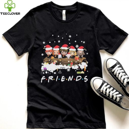 Cute Harry Potter Character With Friend’s Christmas Shirt