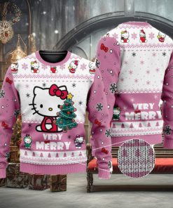 Cute Hello Kitty 3D All Over Printed Ugly Christmas Sweater Christmas Gift For Family