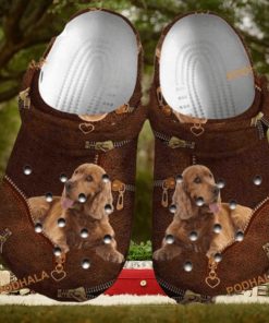 Cute Irish Setter Print Dog Lover Gift Puppy Crocs Shoes